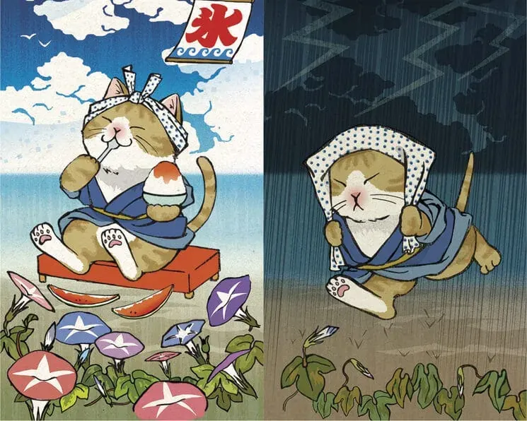 El festival de los mil gatos card game